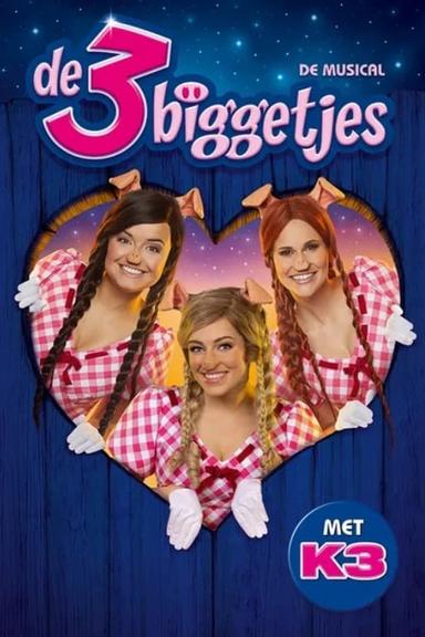 the 3 piglings musical with K3 poster