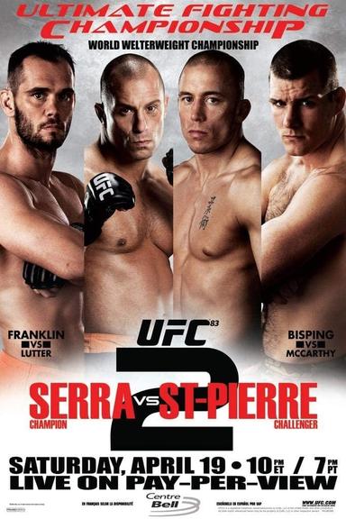 UFC 83: Serra vs. St-Pierre 2 poster