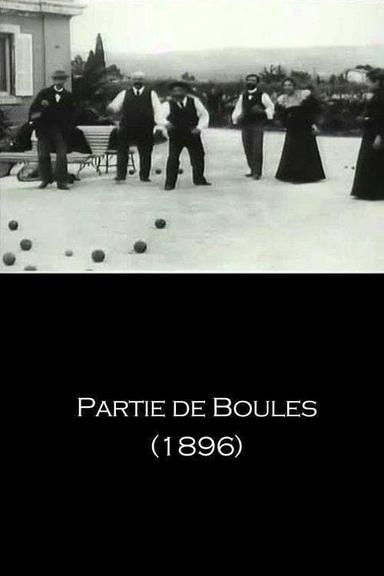 Partie de boules poster