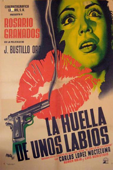 La huella de unos labios poster