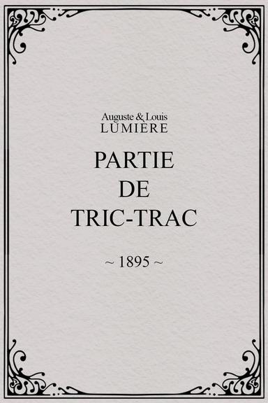 Partie de tric-trac poster