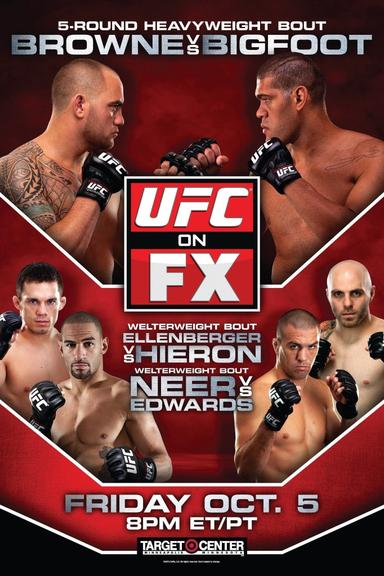 UFC on FX 5: Browne vs. Bigfoot poster