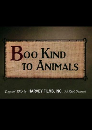 Boo Kind to Animals poster