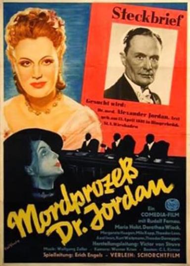 Mordprozeß Dr. Jordan poster