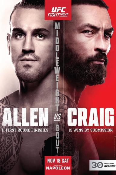 UFC Fight Night 232: Allen vs. Craig poster