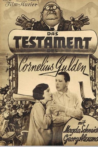 The Testament of Cornelius Gulden poster