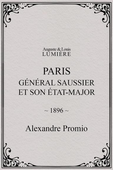 Paris : général Saussier et son état-major poster