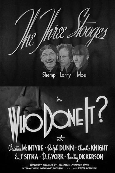 Who Done It? poster