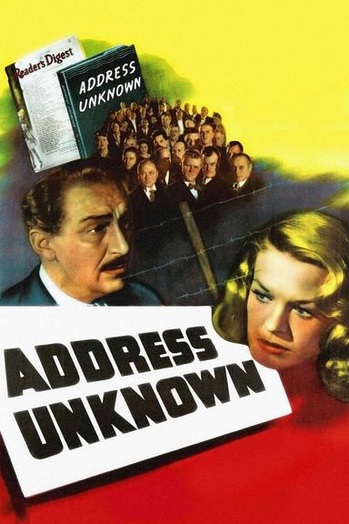 Address Unknown poster