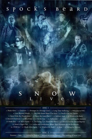 Spock's Beard: Snow Live poster