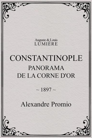 Constantinople, panorama de la corne d'or poster