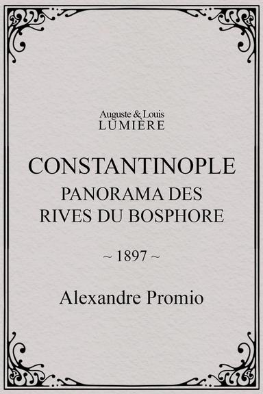 Constantinople, panorama des rives du Bosphore poster