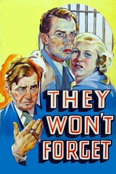 They Won't Forget poster