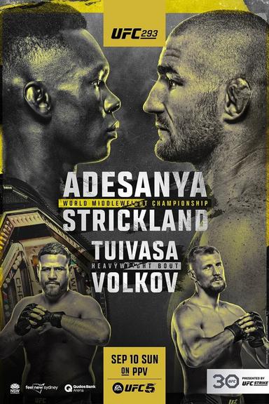 UFC 293: Adesanya vs. Strickland poster