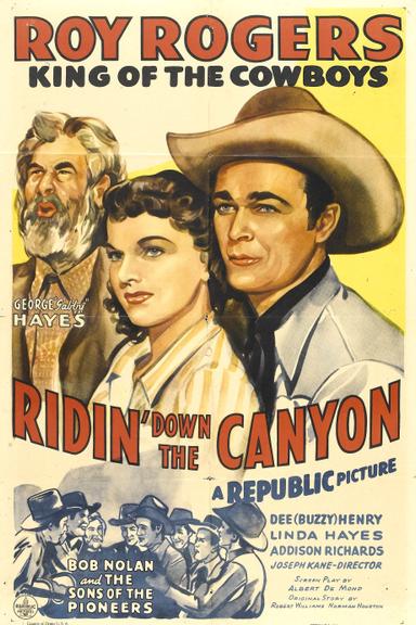 Ridin' Down the Canyon poster