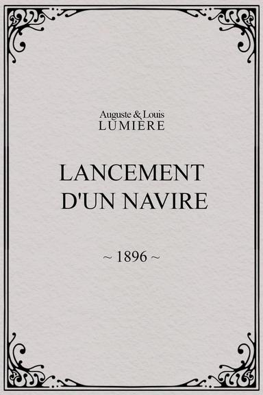 Lancement d'un navire poster