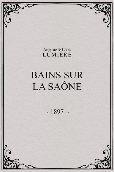 Bains sur la Saône poster