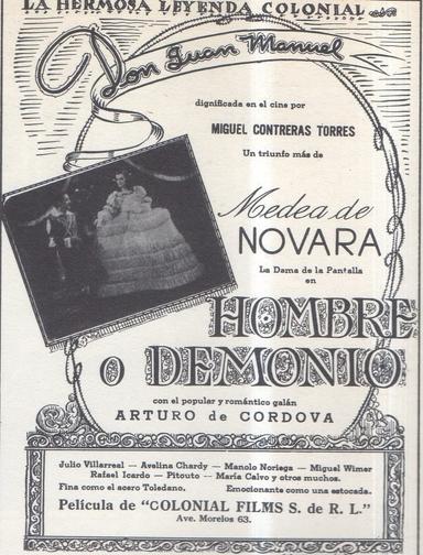 Hombre o demonio poster