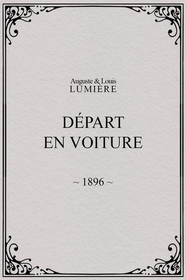 Départ en voiture poster