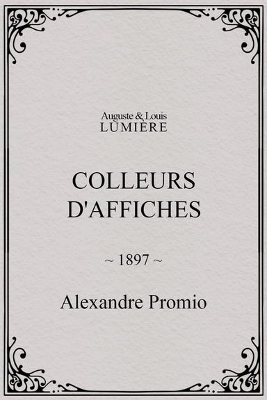 Colleurs d'affiches poster