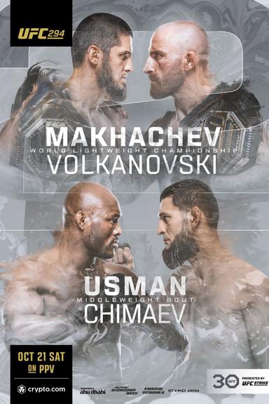 UFC 294: Makhachev vs. Volkanovski 2 poster