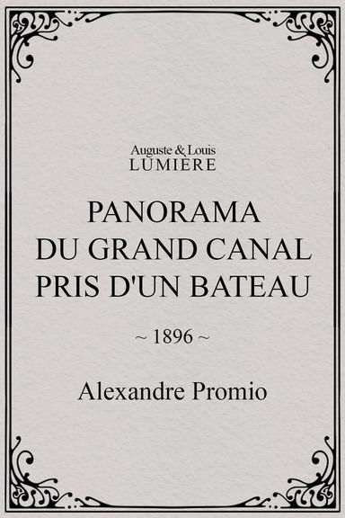 Panorama du grand Canal pris d'un bateau poster