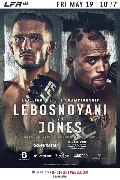 LFA 158: Jones vs. Lebosnoyani poster