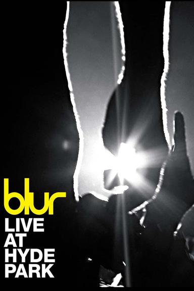 blur | Live at Hyde Park poster