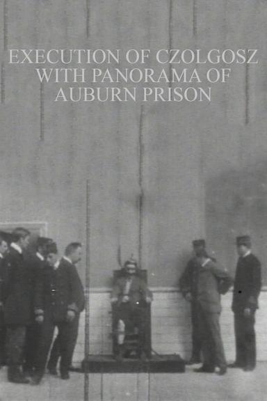 Execution of Czolgosz with Panorama of Auburn Prison poster