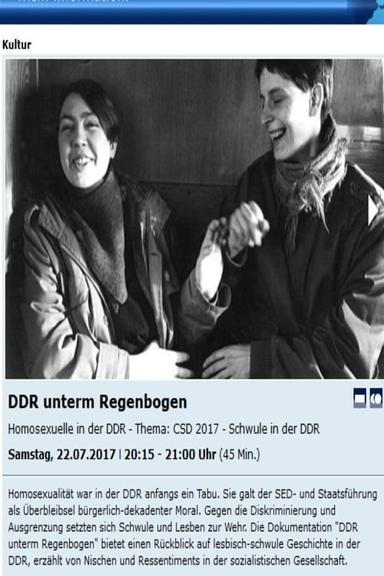 DDR unterm Regenbogen poster