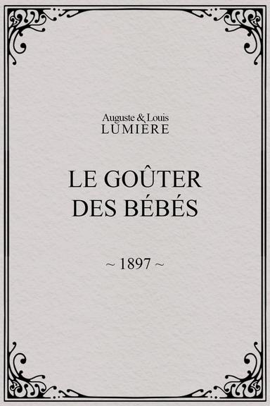 Le goûter des bébés poster