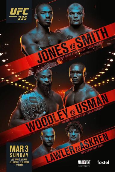 UFC 235: Jones vs. Smith poster