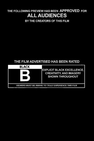 Rated B For Black poster