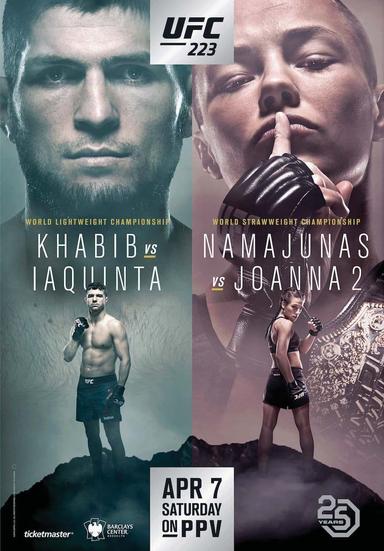 UFC 223: Khabib vs. Iaquinta poster