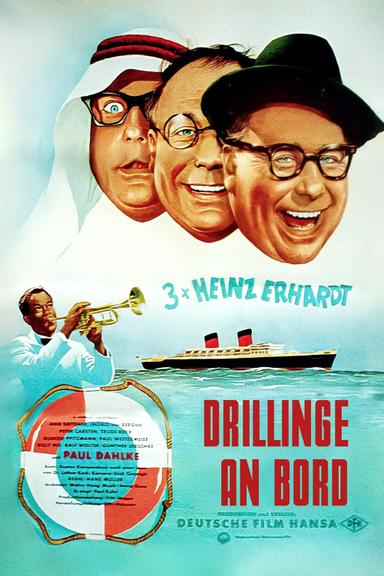 Drillinge an Bord poster