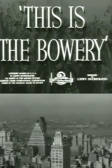 This Is the Bowery poster