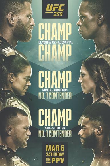 UFC 259: Blachowicz vs. Adesanya poster